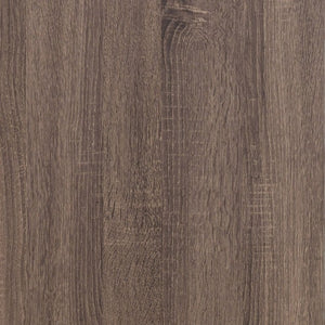 English Elm Brantford Two Drawer Nightstand Warm Wood Grain Finish with Bronze Hardware Bedroom Oak B2777P536477