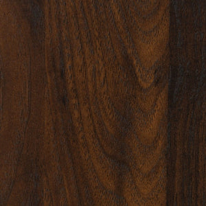 English Elm Anza Two Drawer Walnut Grain Nightstand with Gold Knobs for Modern Bedrooms B2777P536485