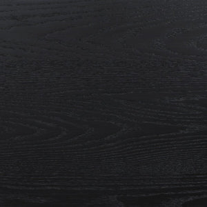 English Elm Mason Fluted Black Nightstand with Gold Handles and Felt Lined Drawer for Bedroom B2777P536487