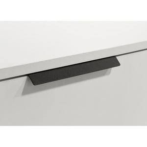 English Elm Yountville Two Drawer Nightstand White Melamine Finish with Black Hardware Modern Bedroom B2777P536491