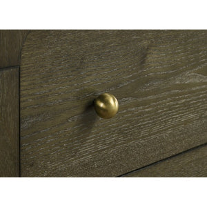 English Elm Sundance Two Drawer Hardwood Nightstand with Brass Hardware for Transitional Bedrooms B2777P536492