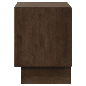 English Elm Hemlock Solid Wood Nightstand with Two Felt-Lined Drawers for Modern Bedrooms B2777P536495