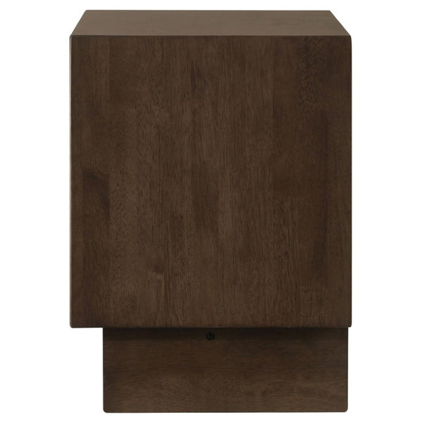 English Elm Hemlock Solid Wood Nightstand with Two Felt-Lined Drawers for Modern Bedrooms B2777P536495