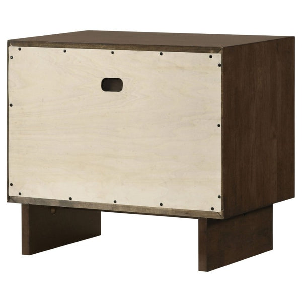English Elm Hemlock Solid Wood Nightstand with Two Felt-Lined Drawers for Modern Bedrooms B2777P536495