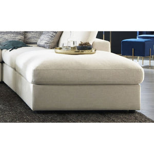 English Elm Duncan Square Upholstered Ottoman Foam Cushion Neutral Living Room Accent Seat B2777P536503