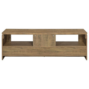 English Elm Tesoro Mango Distressed Engineered Wood TV Stand with Drawers for Farmhouse Spaces B2777P536513