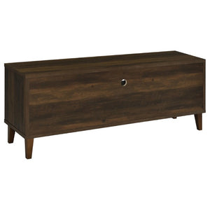 English Elm Jenine Slatted Door Farmhouse TV Stand with Dark Pine Finish for Living Rooms B2777P536514