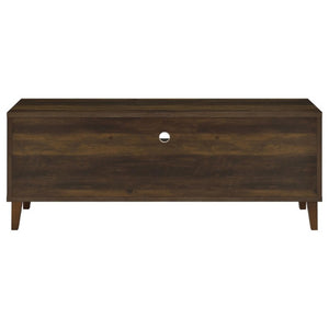 English Elm Jenine Slatted Door Farmhouse TV Stand with Dark Pine Finish for Living Rooms B2777P536514