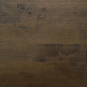 English Elm Rustic Queen Platform Bed with Plank Headboard and Footboard Storage Drawers in Warm Brown B2777S00013