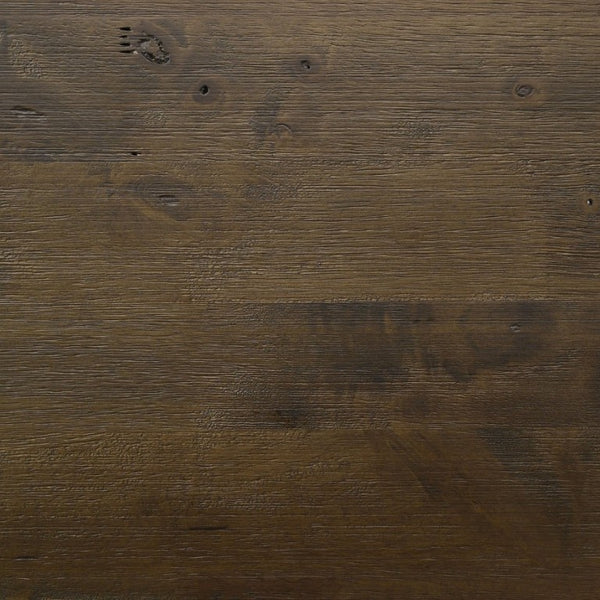 English Elm Rustic Queen Platform Bed with Plank Headboard and Footboard Storage Drawers in Warm Brown B2777S00013