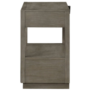English Elm Sonora Eastern King Bedroom Set Grid Tufted Headboard Taupe Oak Panel Bed B2777S00149