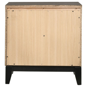 English Elm Sutter Grey Oak Full Panel Bed Set with Groove Detail and Two Coordinating Nightstands B2777S00225