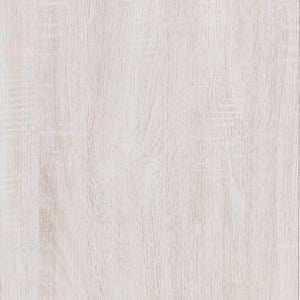 English Elm Kingsley Coastal White Queen Bedroom Set with Slatted Headboard and Bronze Pulls B2777S00244