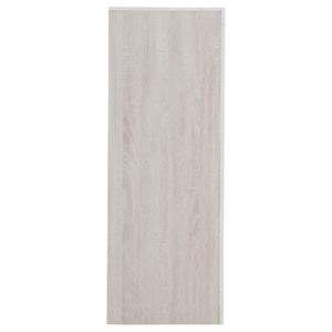 English Elm Kingsley Coastal White Queen Bedroom Set with Slatted Headboard and Bronze Pulls B2777S00244