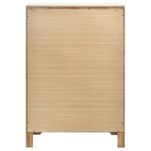 English Elm Isadora Glam 3-Piece Full Bedroom Set with Crystal Pulls and Glitter Accent Panels B2777S00385