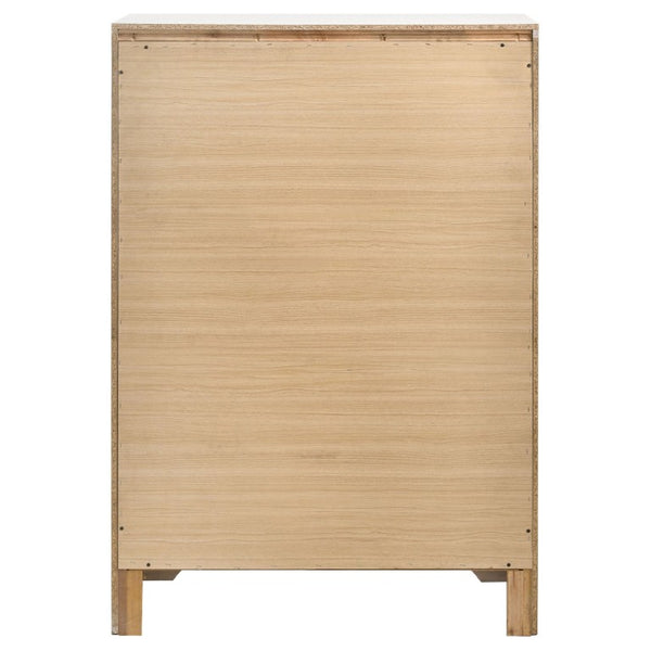 English Elm Isadora Glam 3-Piece Full Bedroom Set with Crystal Pulls and Glitter Accent Panels B2777S00385