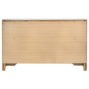 English Elm Isadora Glam 3-Piece Full Bedroom Set with Crystal Pulls and Glitter Accent Panels B2777S00385