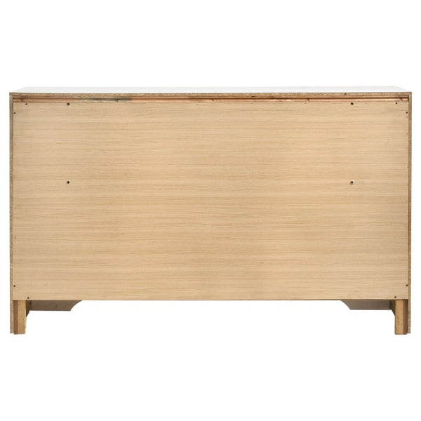 English Elm Isadora Glam 3-Piece Full Bedroom Set with Crystal Pulls and Glitter Accent Panels B2777S00385