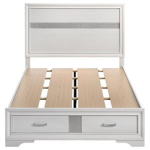 English Elm Isadora Glam 3-Piece Full Bedroom Set with Crystal Pulls and Glitter Accent Panels B2777S00385