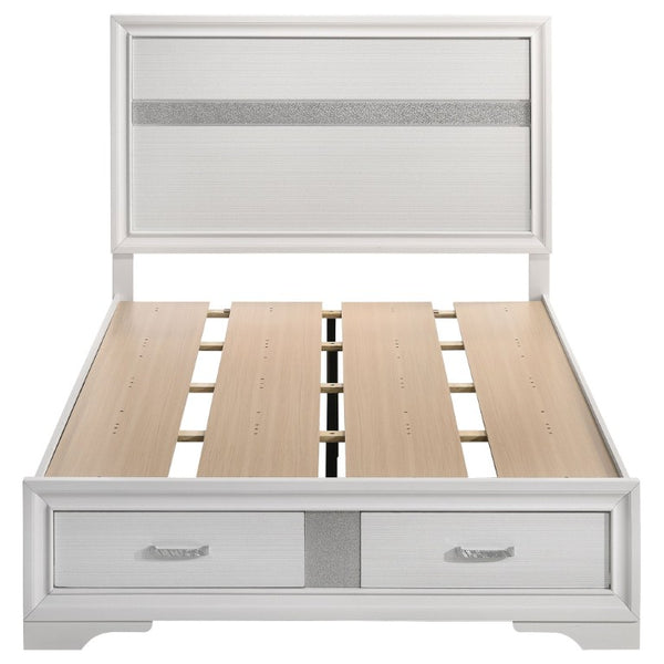English Elm Isadora Glam 3-Piece Full Bedroom Set with Crystal Pulls and Glitter Accent Panels B2777S00385