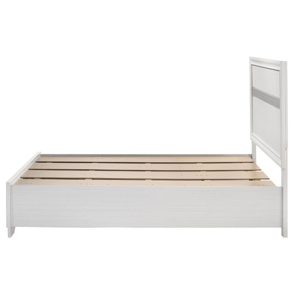 English Elm Isadora Glam 3-Piece Full Bedroom Set with Crystal Pulls and Glitter Accent Panels B2777S00385