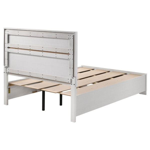 English Elm Isadora Glam 3-Piece Full Bedroom Set with Crystal Pulls and Glitter Accent Panels B2777S00385