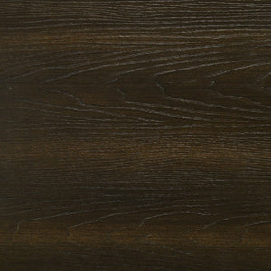 English Elm Meridian Queen Bedroom Set with Upholstered Headboard Dark Oak Finish Nightstands B2777S00430