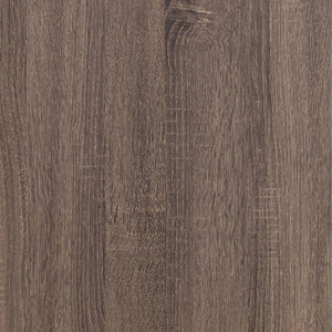 English Elm Kingsley Queen Panel Bed Dresser and Mirror Set in Warm Barrel Oak Grain Finish B2777S00449