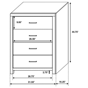 English Elm Barton Barrel Oak Queen Bedroom Set with Slatted Headboard and Bronze Hardware B2777S00563