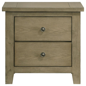 English Elm Hartley Vineyard Oak Queen Bedroom Set with Storage Bed and Slatted Headboard B2777S00611