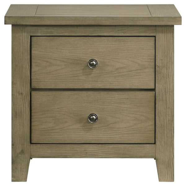 English Elm Hartley Vineyard Oak Queen Bedroom Set with Storage Bed and Slatted Headboard B2777S00611