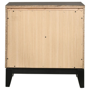 English Elm Wesley Grey Oak Twin Bedroom Set with Groove Detailing and Six Drawer Dresser B2777S00767