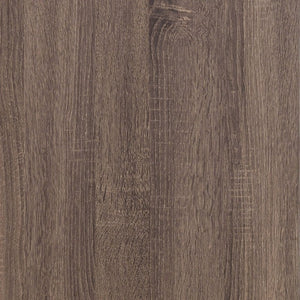 English Elm Camden Barrel Oak King Bedroom Set with Storage Bed Dresser Mirror and Nightstands B2777S00793