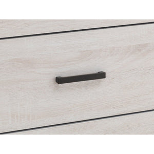 English Elm Camden Slatted Platform Queen Bedroom Set with Footboard Storage and White Finish B2777S00796