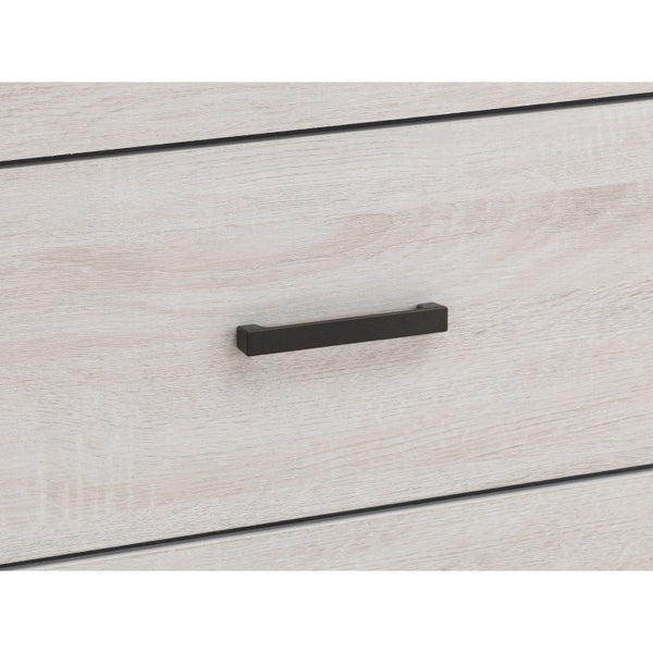 English Elm Camden Slatted Platform Queen Bedroom Set with Footboard Storage and White Finish B2777S00796