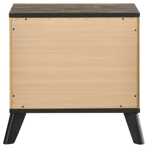 English Elm Pinehurst Queen Bedroom Set Mid-Century Modern Panel Bed with Dresser and Nightstands B2777S00831