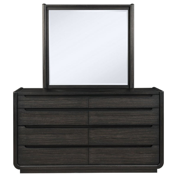 English Elm Blackstone Five Piece Eastern King Bedroom Set with Wingback Upholstered Tufted Headboard B2777S00837