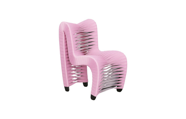 Phillips Collection Seat Belt Chair - Playful Modern Design for Kids, Durable Construction, Perfect for Playrooms & Nurseries Kid Sized, Pink/White B3061LP