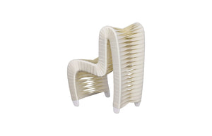 Phillips Collection Seat Belt Chair - Playful Modern Design for Kids, Durable Construction, Perfect for Playrooms & Nurseries Kid Sized, White B3061WZ