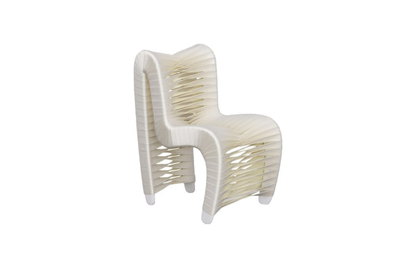 Phillips Collection Seat Belt Chair - Playful Modern Design for Kids, Durable Construction, Perfect for Playrooms & Nurseries Kid Sized, White B3061WZ