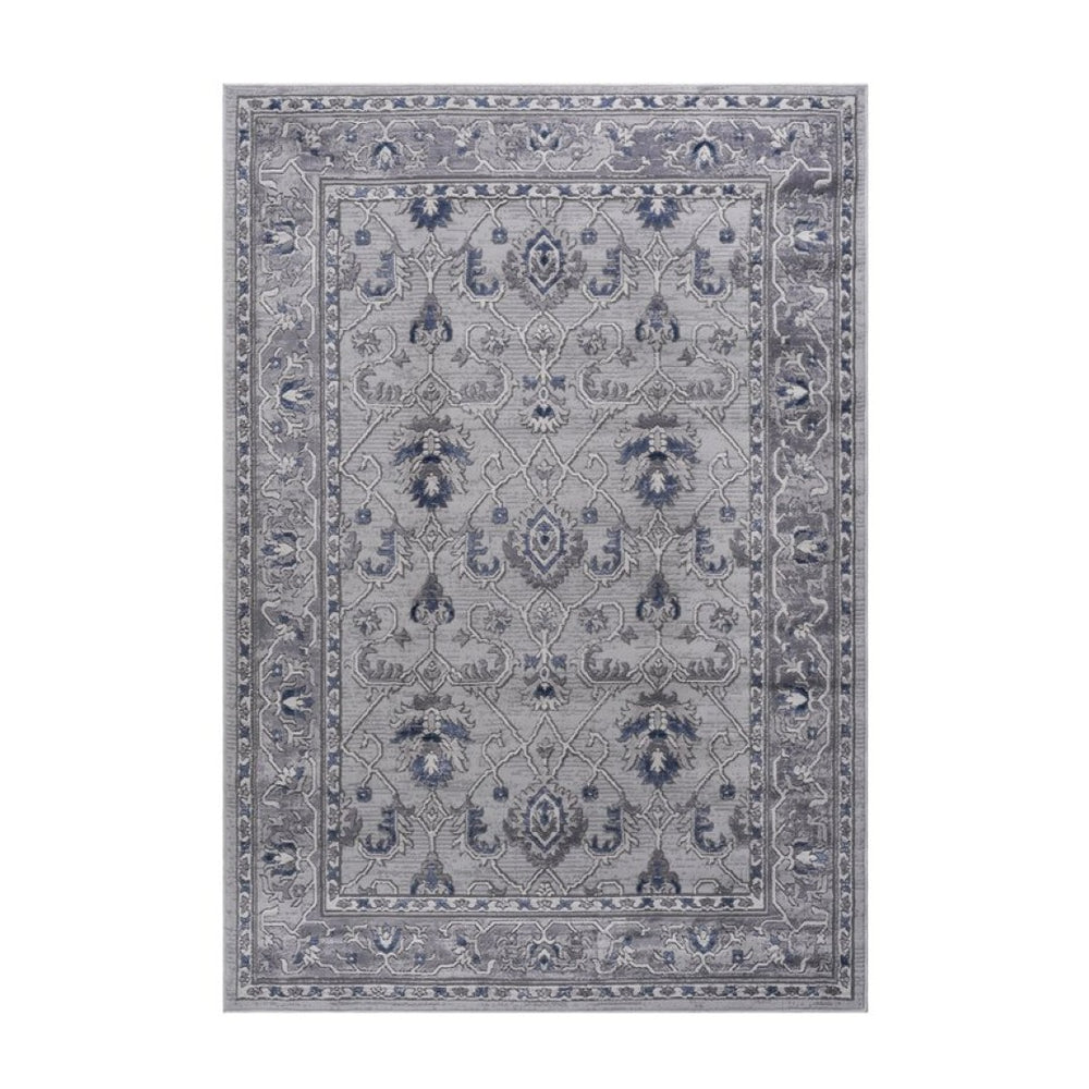 English Elm Loom and Luxe Oriental Synthetic Area Rug Stain Resistant Loop Pile Living Room B335P289408