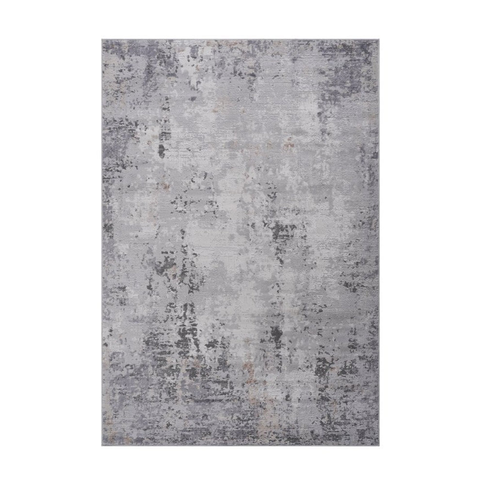 English Elm Loom and Luxe Abstract Ivory Sand Stain Resistant Area Rug for Living Room Spaces B335P289428