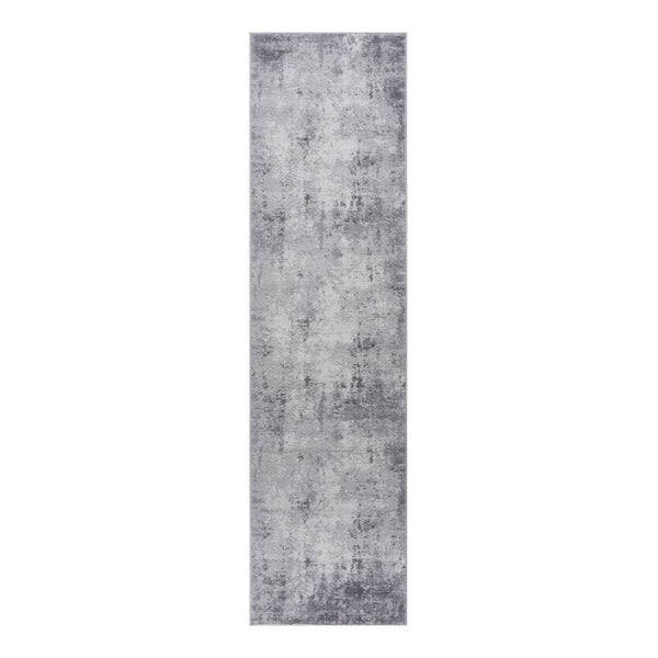 English Elm Loom and Luxe Oriental Machine Woven Stain Resistant Synthetic Loop Pile Area Rug Light Grey B335P289440