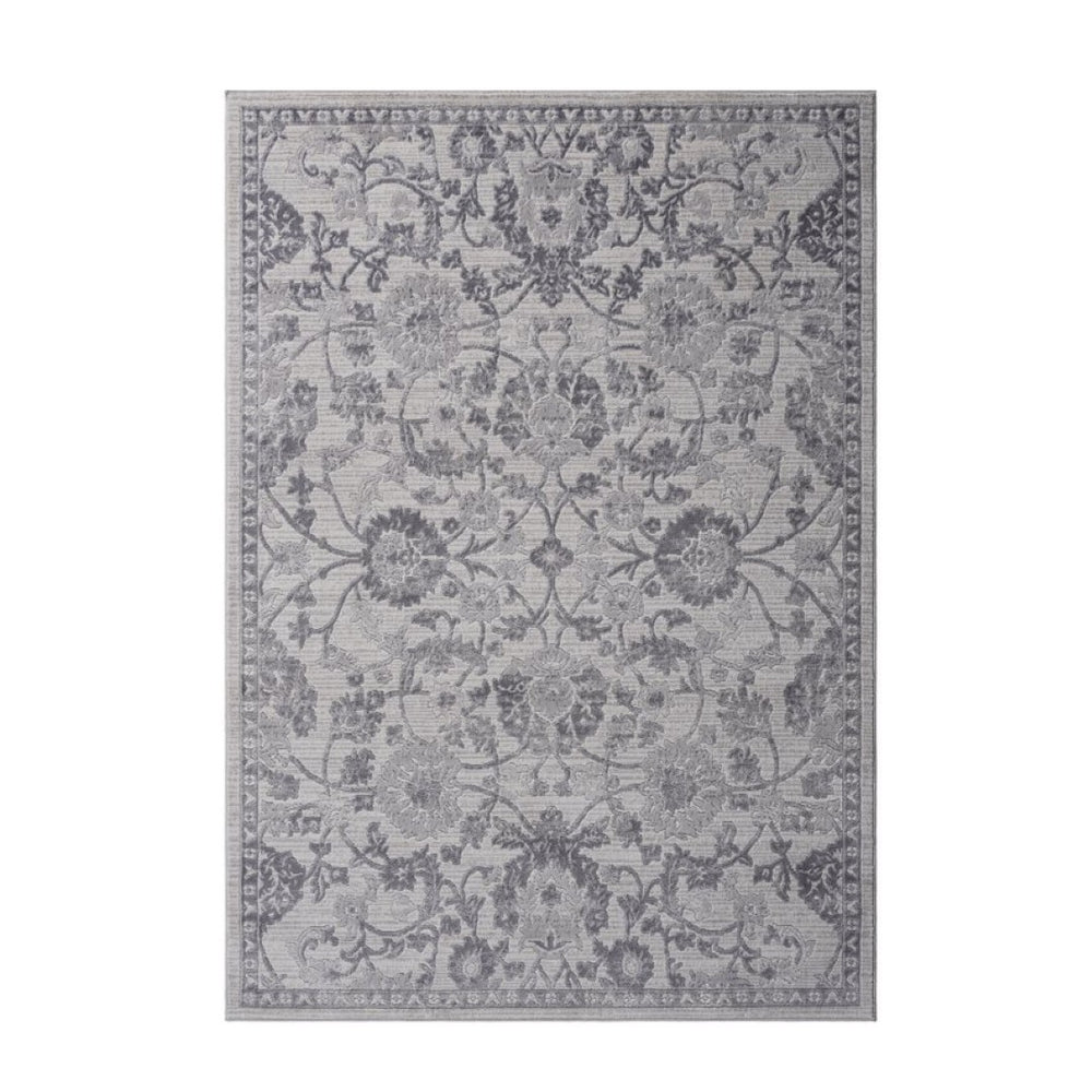 English Elm Loom and Luxe Oriental Synthetic Area Rug Stain Resistant Low Pile for Living Room B335P289447