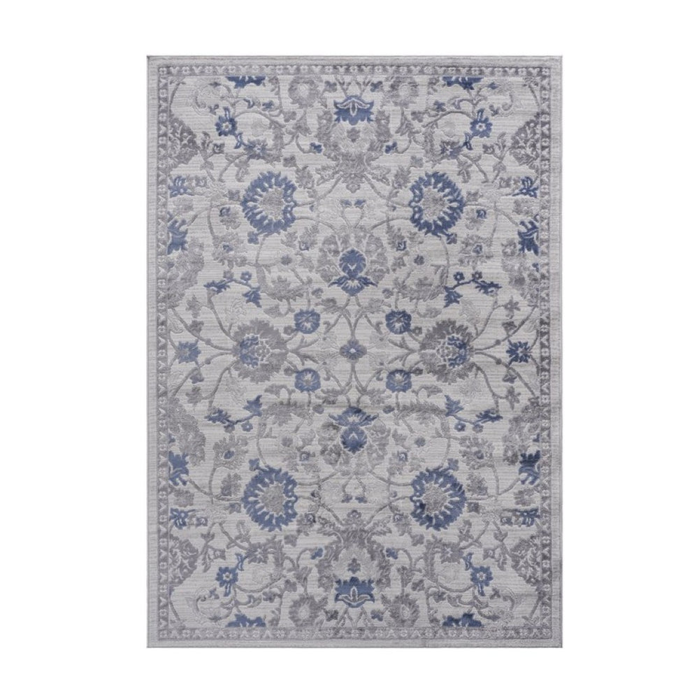 English Elm Loom and Luxe Oriental Synthetic Area Rug Stain Resistant Low Pile for Living Rooms B335P289451