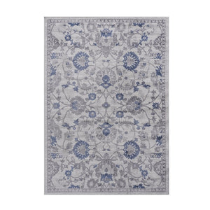 English Elm Loom and Luxe Oriental Synthetic Area Rug Stain Resistant Low Pile for Living Rooms B335P289451