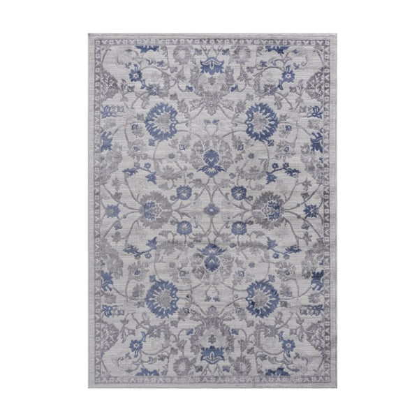 English Elm Loom and Luxe Oriental Synthetic Area Rug Stain Resistant Low Pile for Living Rooms B335P289451