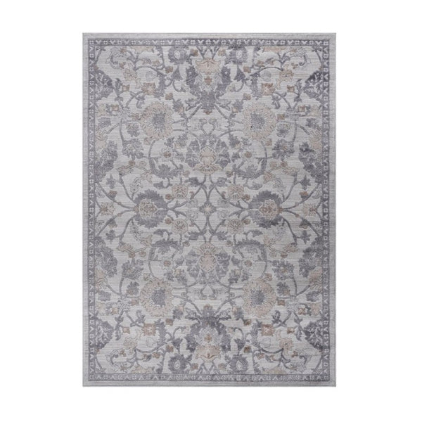 English Elm Loom and Luxe Oriental Machine Woven Stain Resistant Synthetic Loop Pile Area Rug Sand B335P289457