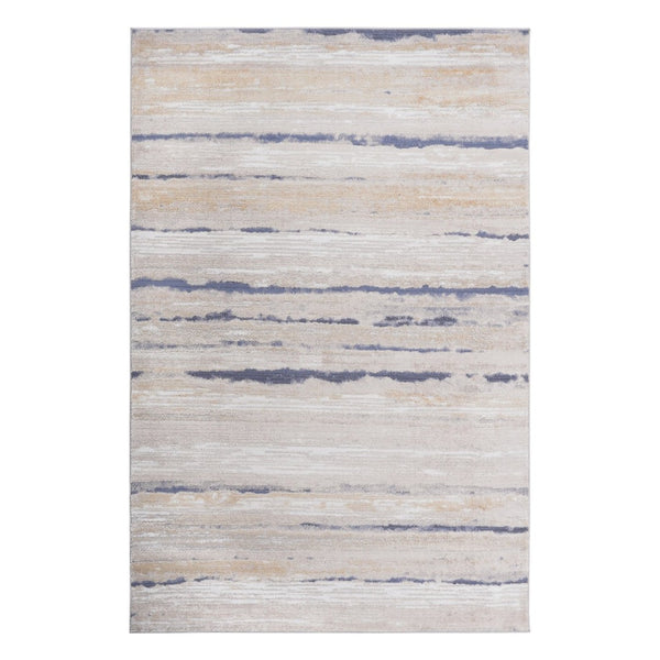 English Elm Loom and Luxe Geometric Area Rug Stain Resistant Synthetic Pile for Modern Living Spaces Ivory B335P289562