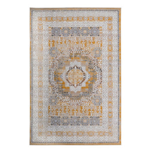 English Elm Loom and Luxe Geometric Synthetic Area Rug Stain Resistant Loop Pile for Any Room Cream B335P289578